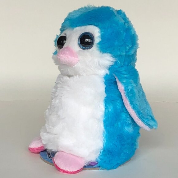 🔥3 For $20 🔥New w/Tag Penguin Reversible Plush Purple/Blue Switch-A-Rooz 8" - Picture 13 of 15